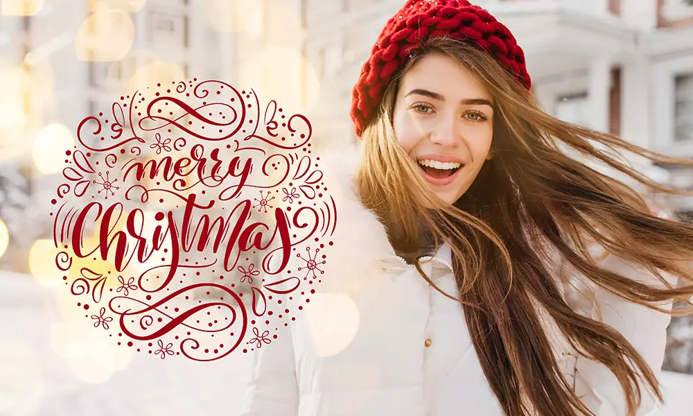 Xmas caligraphy Photo & Text Overlay 50 Photo & Text Overlays Bundle - Xmas 3
