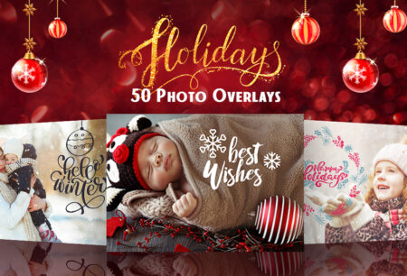 50 Exclusive Holiday Photo Text Overlays For FREE...
