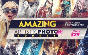 Amazing Artistic Photo FX Bundle With 25 Photoshop Effects