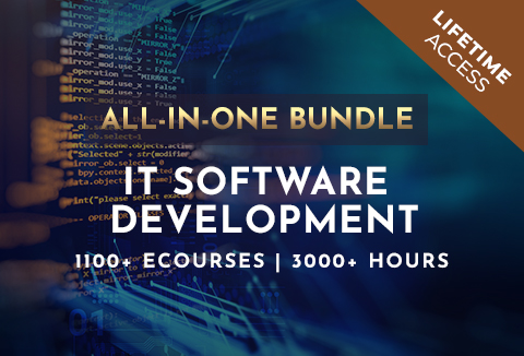 IT Software Development All-In-One Bundle With 1100+ eCourses | Lifetime