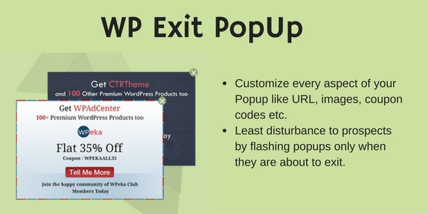 WordPress Plugin - WP Exit PopUp