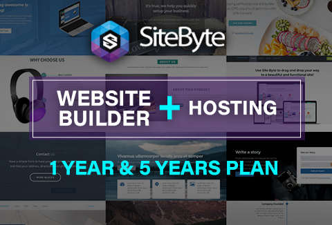 SiteByte Starter Website Builder + Droplet Hosting Plan [ 1 Yr & 5 Yrs Plan]