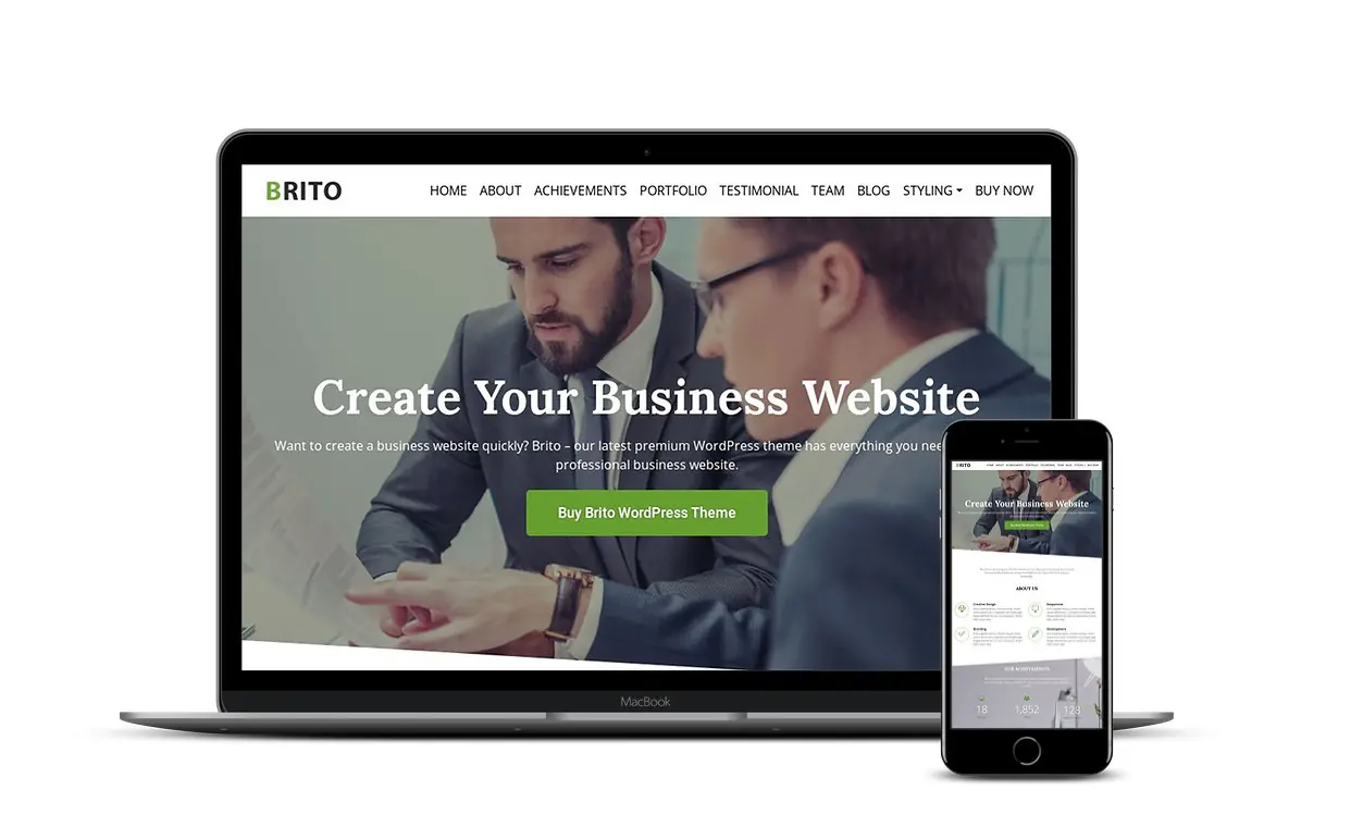 Brito Theme Responsiveness Preview Brito Theme Preview - Responsiveness