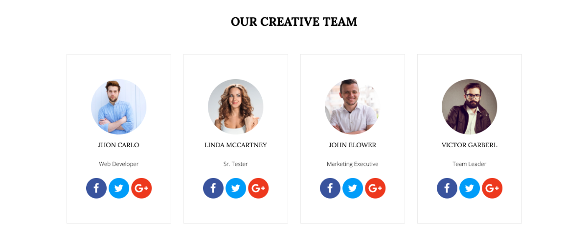 Brito Theme Preview - Team