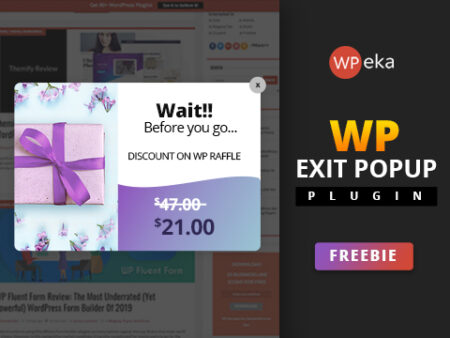 WP Exit Pop Up - An Advanced WordPress Exit Intent Pop Up Plugin
