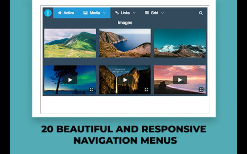 20 beautiful responsive menus feature image