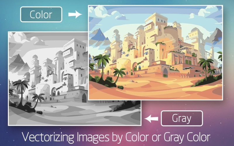 Super Vectorizer Tool - convert drawing to vector