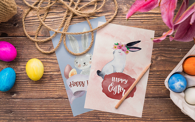easter bunny graphic, easter card, easter greetings, easter vector design