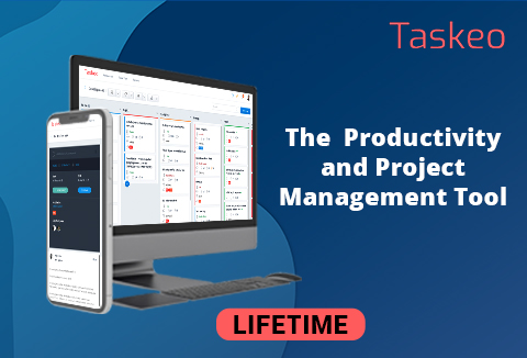 Taskeo - A Project Management & Productivity Tool For You & Your Team | Lifetime