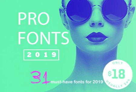 PRO Fonts 2019 - A Bundle Of Professional Fonts