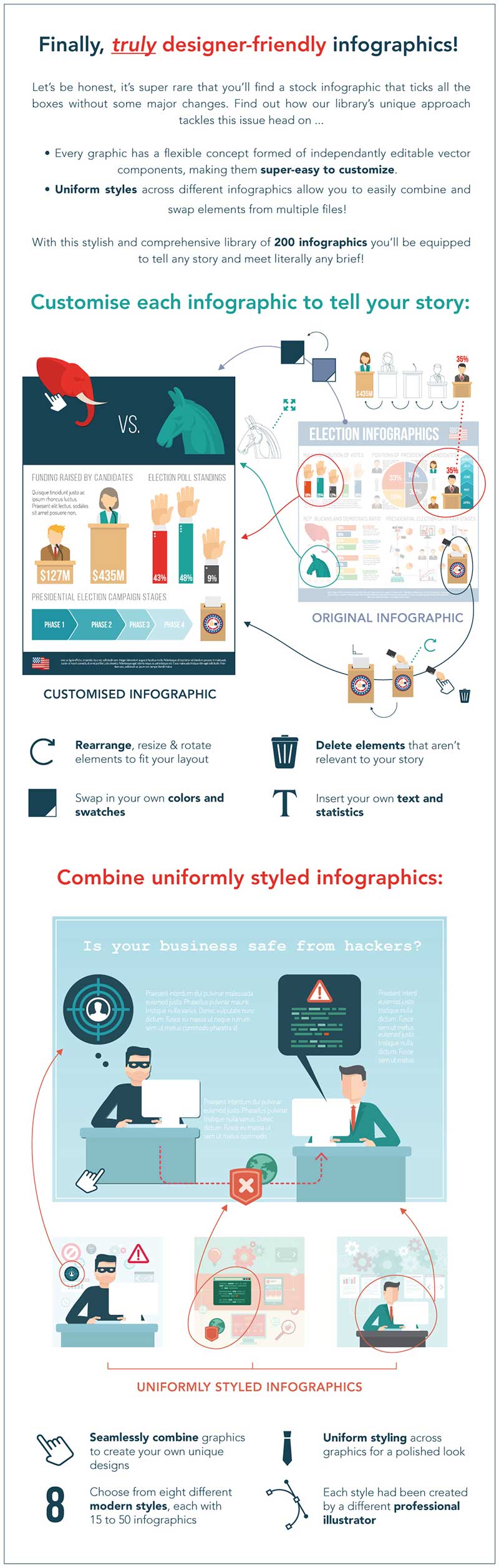 create custom infographic design