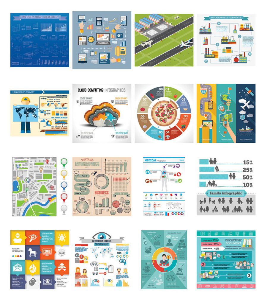 200+ Super Editable Infographics Pack | DealFuel