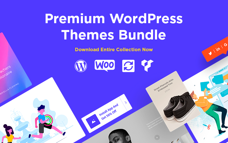 Responsive Theme Builder WordPress Themes bundle Feature image
