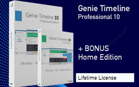 Genie timeline banner with product inside