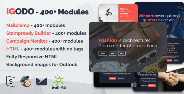 Igodo - The Ultimate Multipurpose Responsive Email Templates Bundle