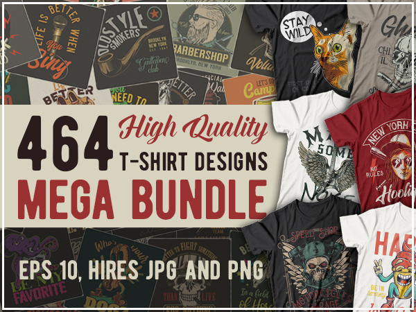 464 T-shirts Mega Bundle