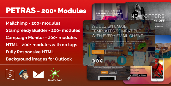 Petras - The Ultimate Multipurpose Responsive Email Templates Bundle