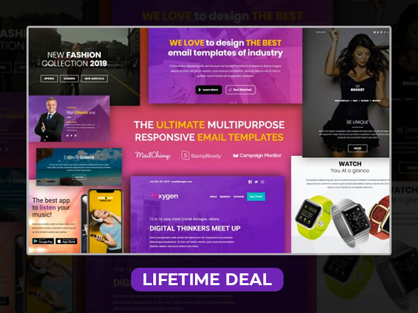 Multipurpose responsive email templates