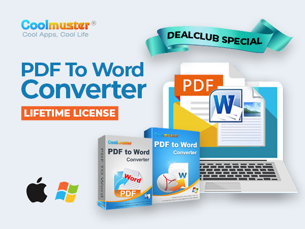 Coolmuster PDF To Word Converter For Windows & Mac - Lifetime License