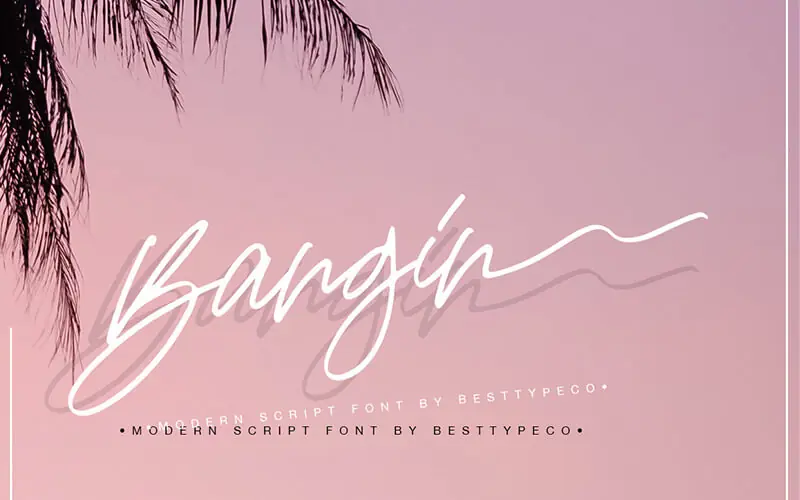 Bangin-Font 51 Elegant & Creative Fonts From The Amazing Fonts Bundle - Bangin