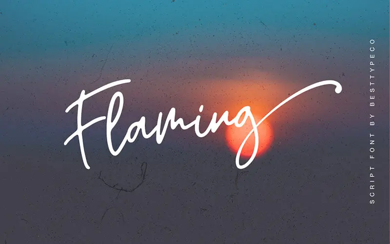 Flaming-Font 51 Elegant & Creative Fonts From The Amazing Fonts Bundle - Flaming