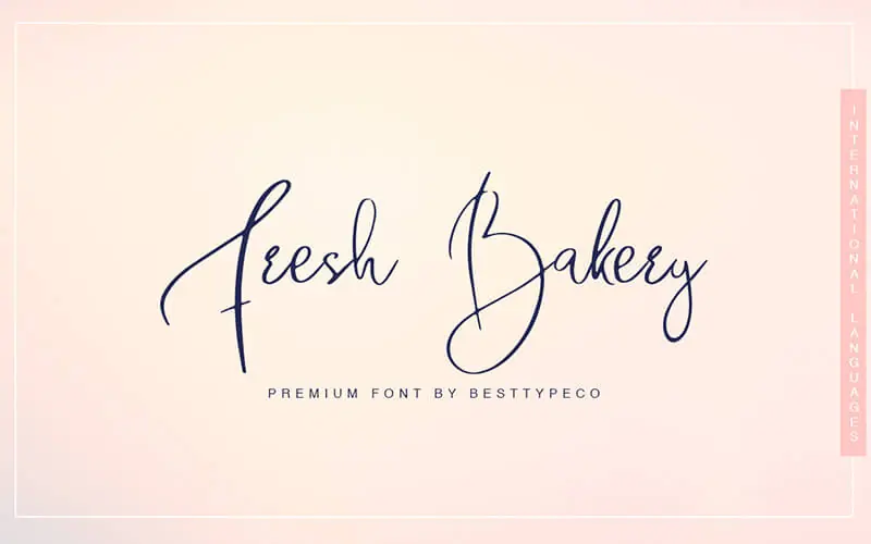 Fresh-Bakery-Font 51 Elegant & Creative Fonts From The Amazing Fonts Bundle - Fresh-Bakery