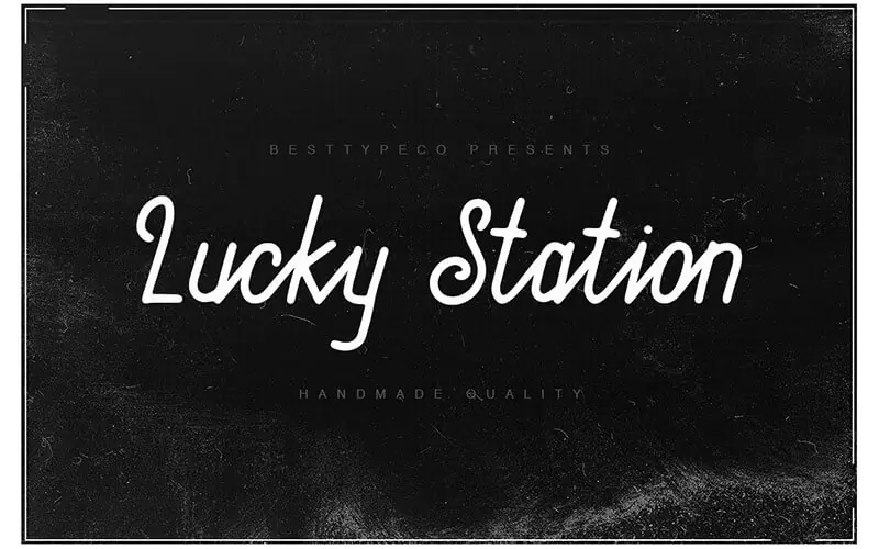 Lucky-Station-Font 51 Elegant & Creative Fonts From The Amazing Fonts Bundle - Lucky-Station
