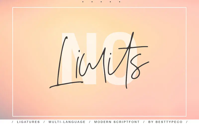 NoLimits-font 51 Elegant & Creative Fonts From The Amazing Fonts Bundle - NoLimits