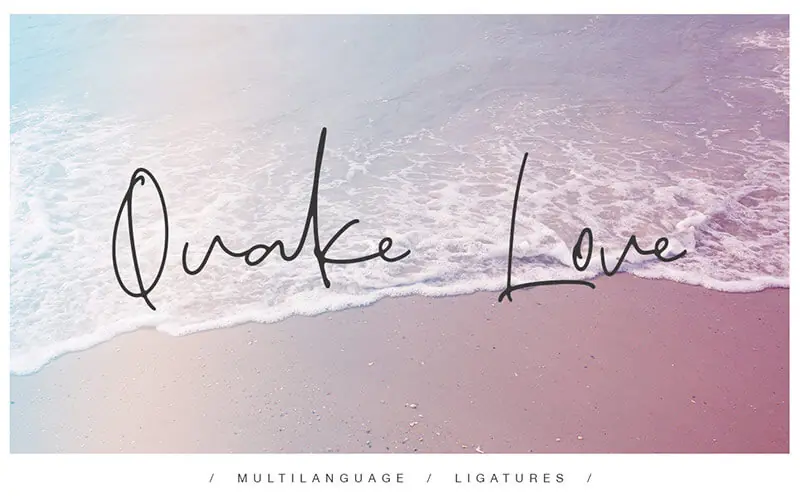 Quake-Love-Font 51 Elegant & Creative Fonts From The Amazing Fonts Bundle - Quake-Love