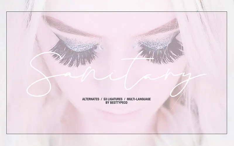 Sanitary-font 51 Elegant & Creative Fonts From The Amazing Fonts Bundle - Sanitary