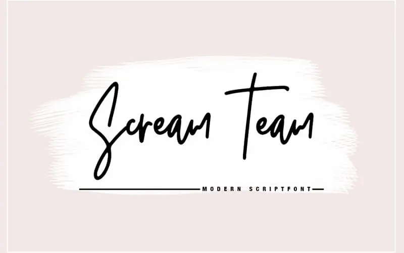 Scream-Team-Font 51 Elegant & Creative Fonts From The Amazing Fonts Bundle - Scream-Team