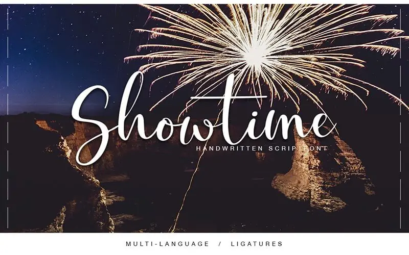 Showtime-font 51 Elegant & Creative Fonts From The Amazing Fonts Bundle - Showtime