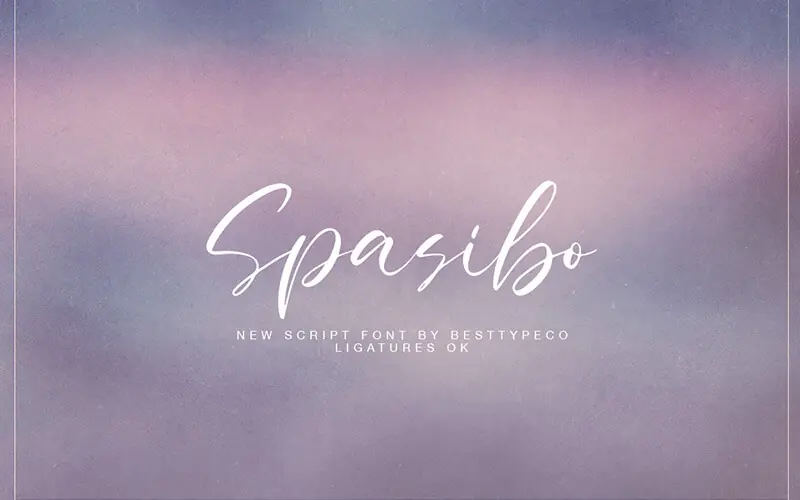 Spasibo-Font 51 Elegant & Creative Fonts From The Amazing Fonts Bundle - Spasibo