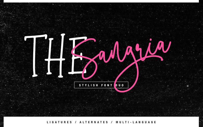 51 Elegant & Creative Fonts From The Amazing Fonts Bundle - THE-SANGRIA