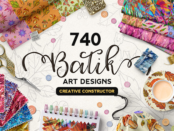 A Collection Of 740 Batik Art Designs And Art Constructor