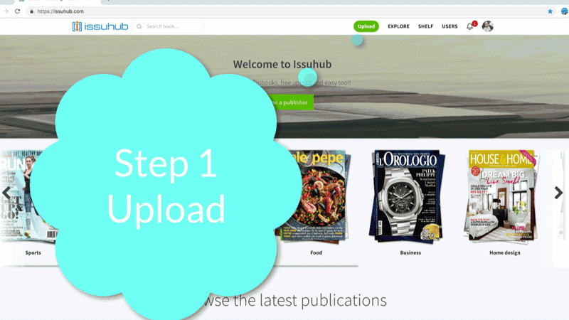 Issuhub Digital Publishing Platform For Windows & Mac - 3 steps
