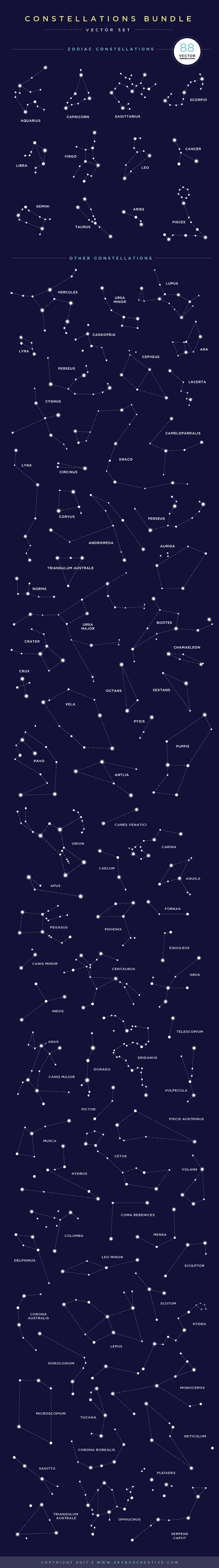 Creative Graphic Design - Cosmic Bundle: Constellation Set-1 - 3