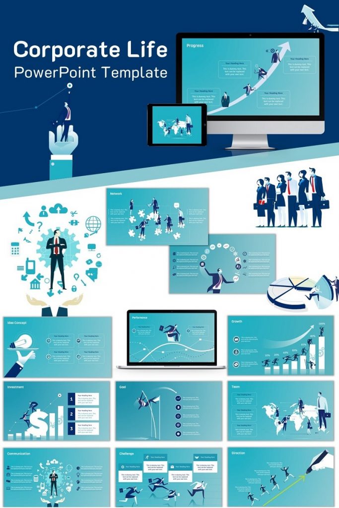 900+ Unique Powerpoint Presentation Templates - Corporate Life