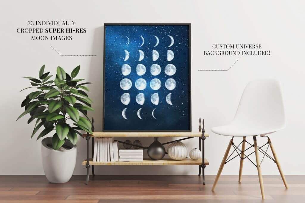 Creative Graphic Design - Cosmic Bundle: Moon Cycle - 3