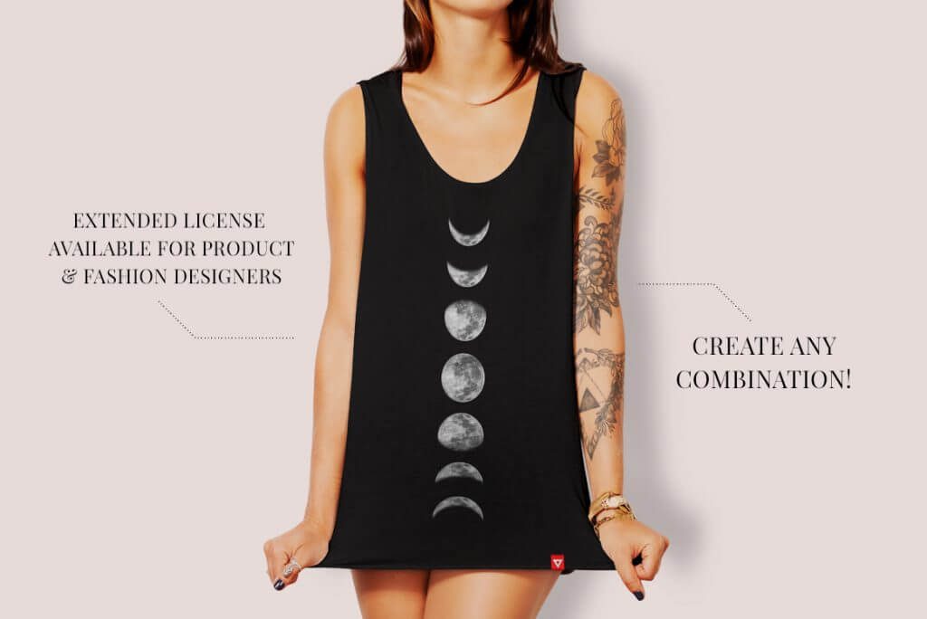 Creative Graphic Design - Cosmic Bundle: Moon Cycle - 5