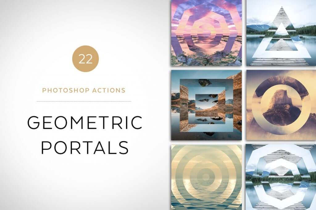 Creative Graphic Design - Cosmic Bundle: Geometric Portals - 1