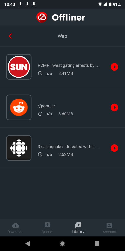 Offliner For Offline Viewing 5