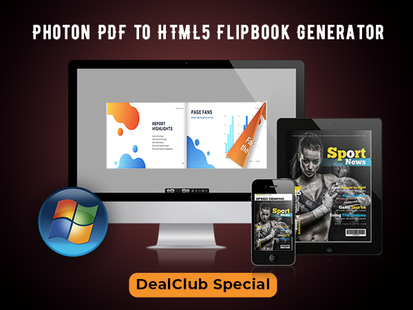 Photon PDF to HTML5 Flipbook Generator For A Lifetime | DealClub