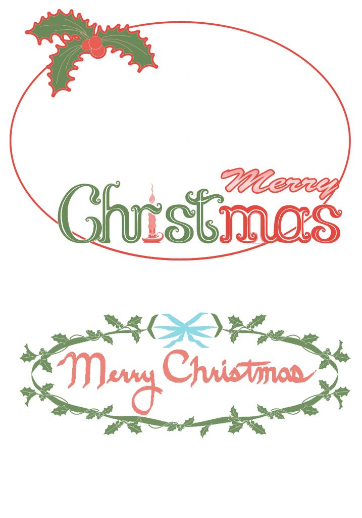 Christmas overlays with merry christmas text covered with leaves