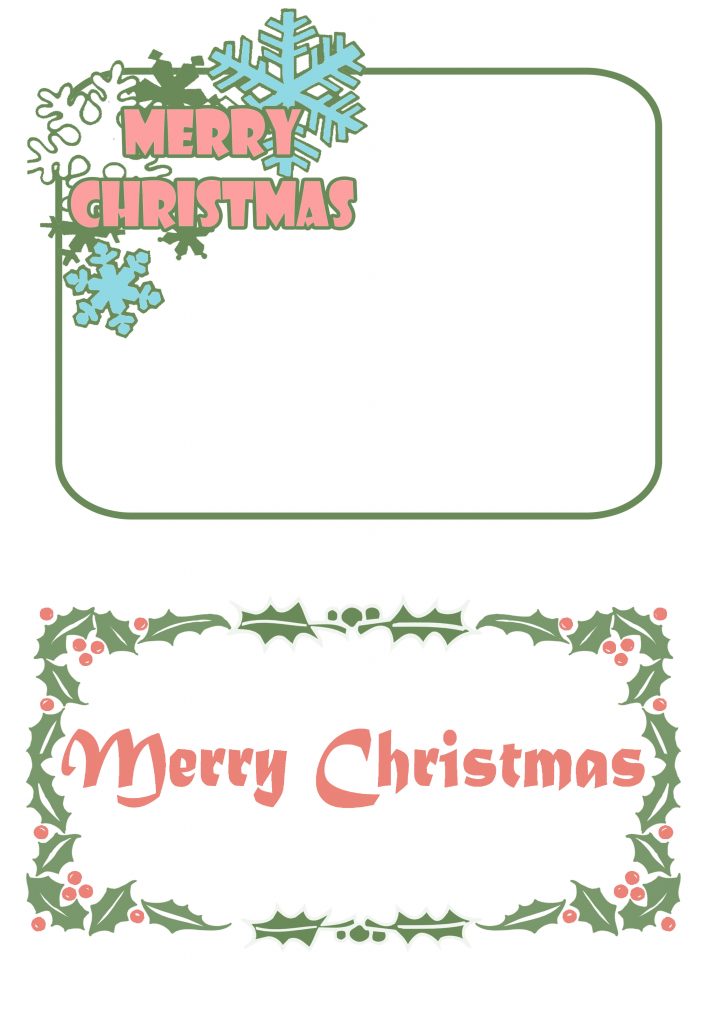 Holiday overlays forming a square pattern with leaves and slim border