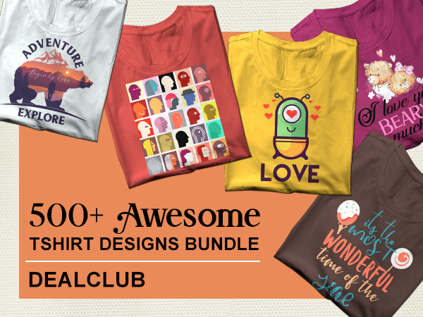 500+ Awesome Tshirt Design Bundle