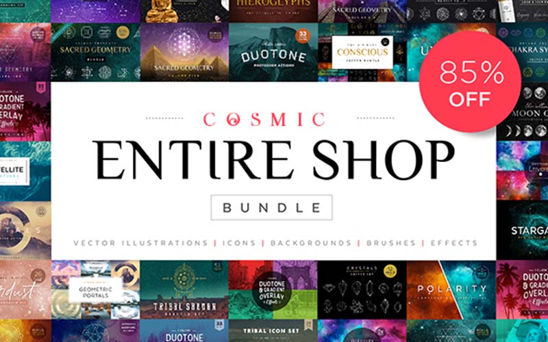 Cosmic entire shop bundle banner