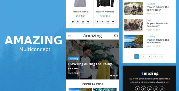Amazing Mobile HTML Template