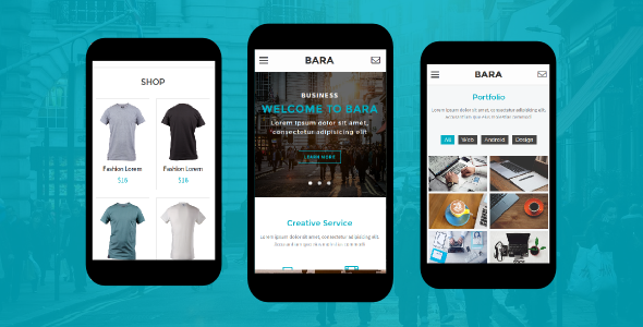 Bara Mobile HTML Template