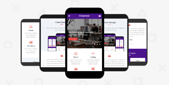 Cleanest Mobile HTML Template